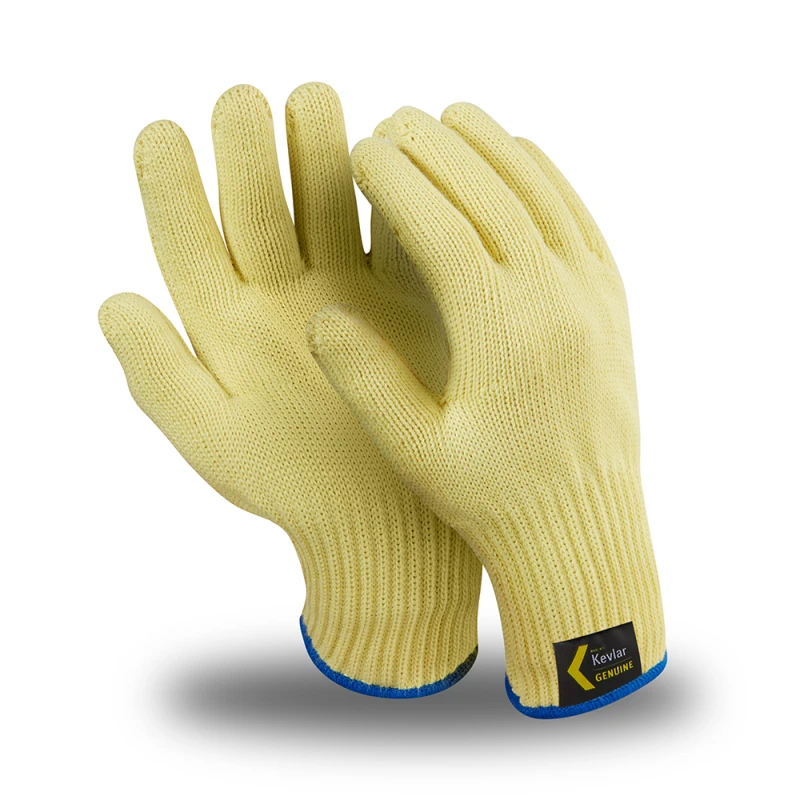 Перчатки АРАМАКС (TG-601), Kevlar®, без покрытия, до 250 °С, оверлок, цвет желтый Пер 649