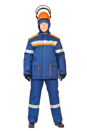 Костюм демисезонный 90 кал/см2 из огнезащитной ткани WORKER,(Куртка+брюки) СП09-ДVII
