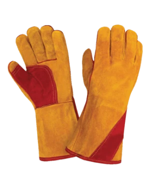 Краги СИБИРЬ, Т12-11-ru-10.5 (RL4), спилок, 5-ти палые, подкладка флис, усиленные, Кевлар®