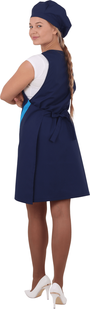 Униформа ВИНТАЖ, т/синий-голубой Кос 870