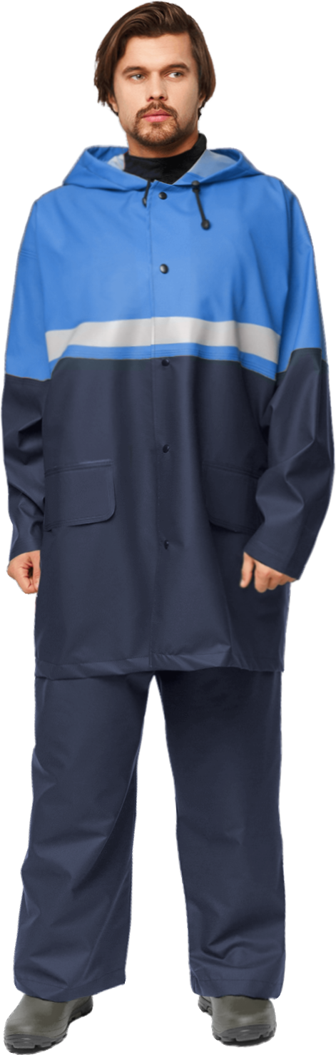 Костюм НЕПТУН влагозащитный василек/т.синий, арт. К003-00 Кос 541