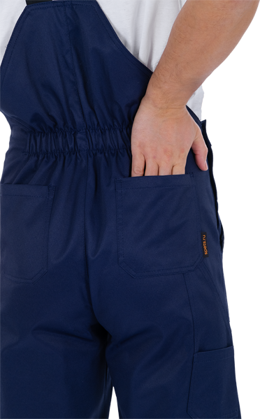 Костюм мужской ТЕХНИК 2 от механических воздействий и ОПЗ (куртка, полукомбинезон), темно-синий/серый Кос 099