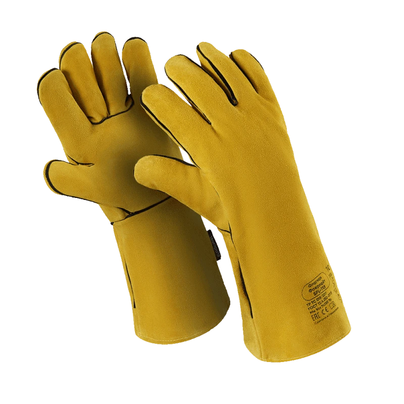 Краги ФЛАГМАН ФАЕРЛАЙТ (TG-691), спилок, интерлок/флис, нить Kevlar®, до 250 С, 380 мм Пер 722