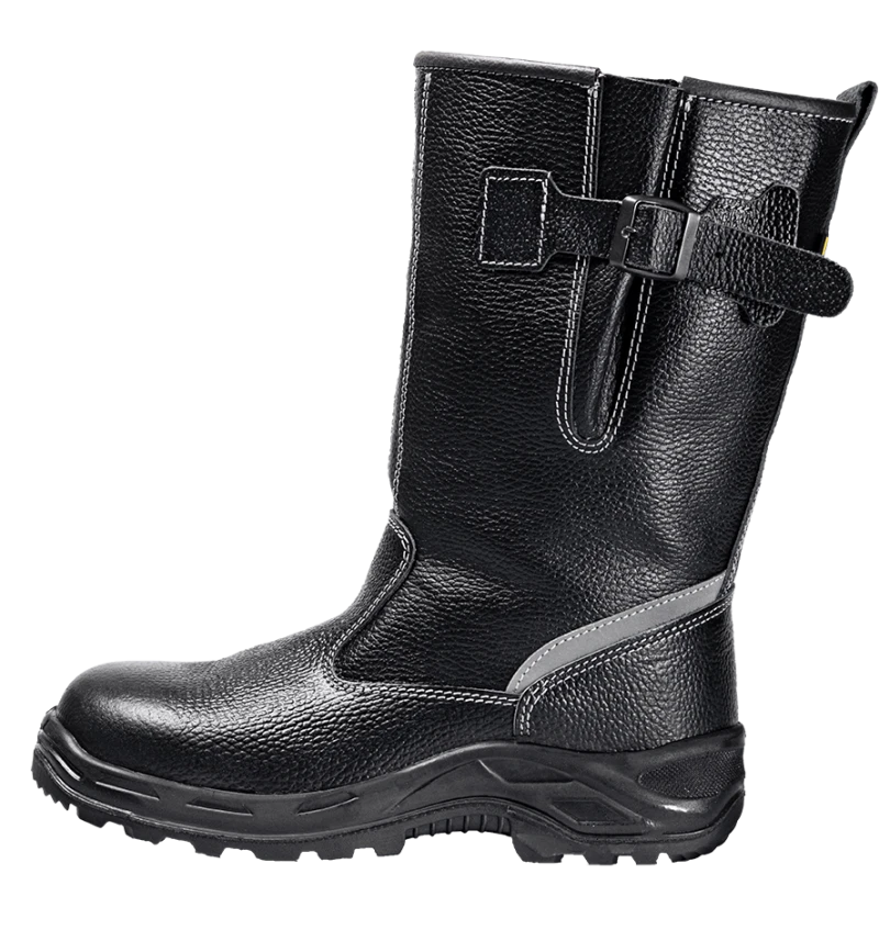 Сапоги TURBO с КП, хромовые ПУ/нитрил (Сап. 085)