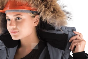 Куртка женская ХАЙ-ТЕК от пониженных температур воздуха и ветра, механических воздействий и ОПЗ, серый/красный/черный Кур 669