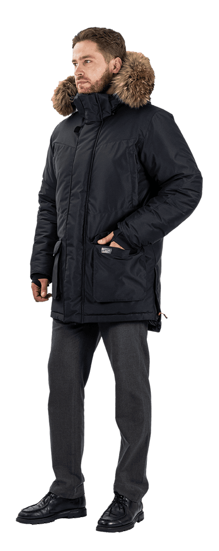 Куртка мужская iForm ORIGINAL от пониженных температур воздуха и ветра, механических воздействий и ОПЗ, черный