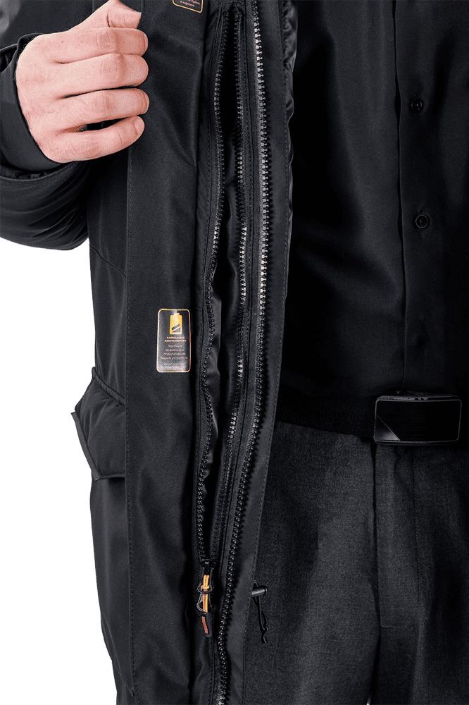 Куртка мужская iForm ORIGINAL от пониженных температур воздуха и ветра, механических воздействий и ОПЗ, черный