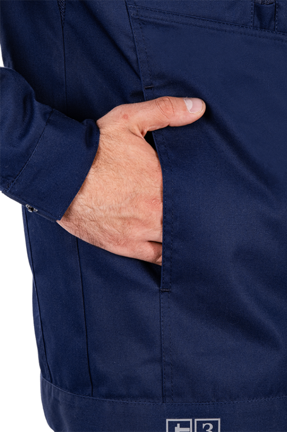 Костюм мужской ДЮРАБЛ от механических воздействий и ОПЗ (куртка, брюки), синий