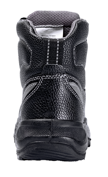 Ботинки TURBO с КП и КС, хромовые ПУ/нитрил (арт. А-113 TURBO КП ПУ/н КС / А - 102 кп,сетка,кс,ПУ/н / 113КП кевларовая стелька / М122)