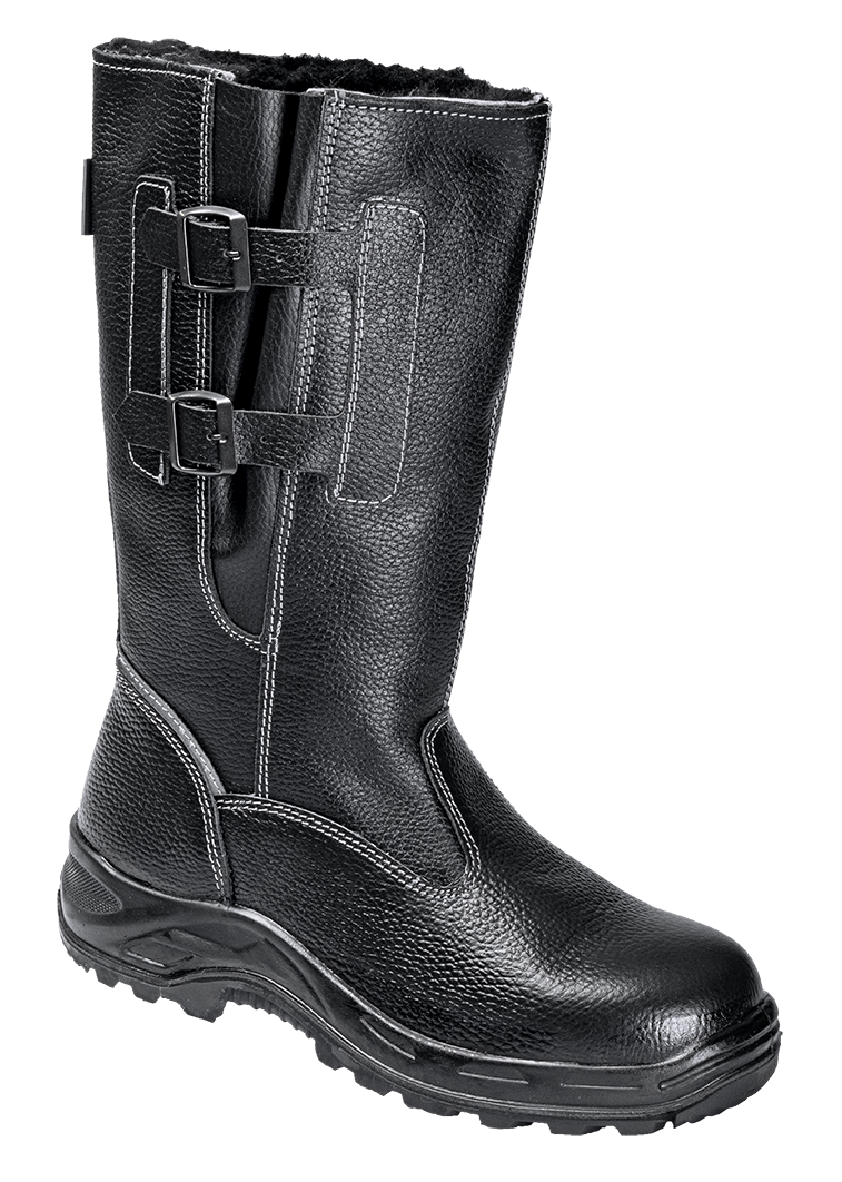 Сапоги TURBO высокие с КП и КС нат. мех, хромовые, ПУ/нитрил (м.60КПКСН)