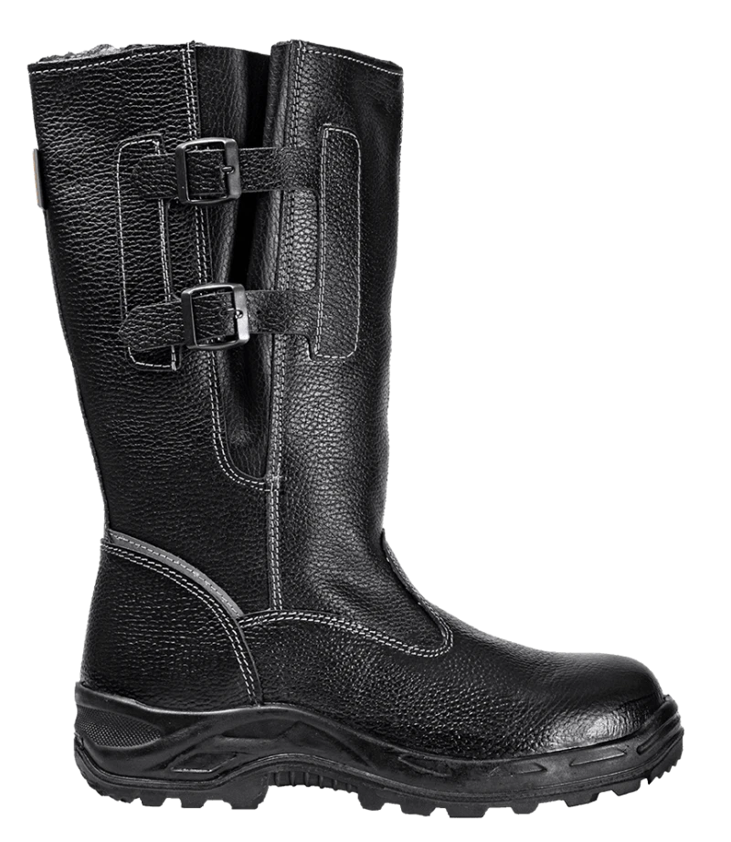 Сапоги TURBO высокие с КП и КС нат. мех, хромовые, ПУ/нитрил (м.60КПКСН)