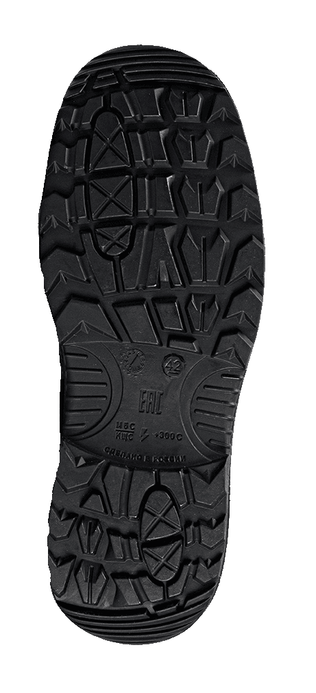 Сапоги TURBO высокие с КП и КС нат. мех, хромовые, ПУ/нитрил (м.60КПКСН)