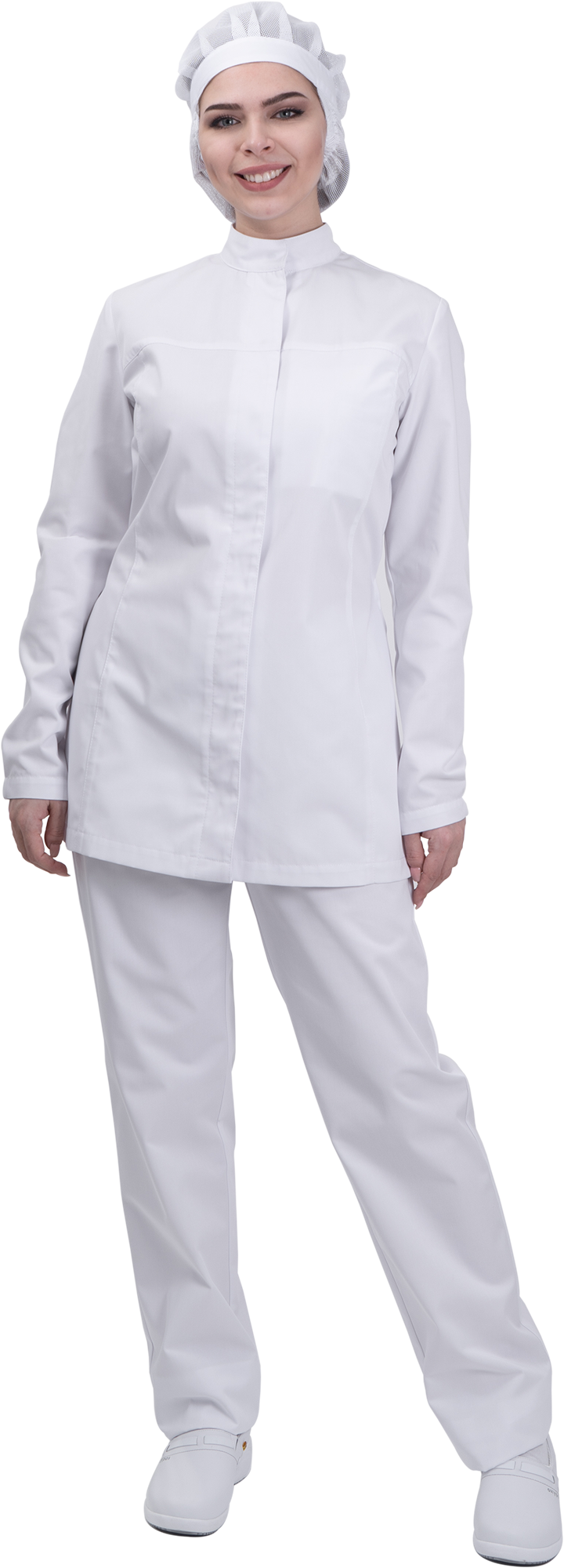 Куртка женская АПРЕЛИЯ ХАССП от механических воздействий и ОПЗ, белый