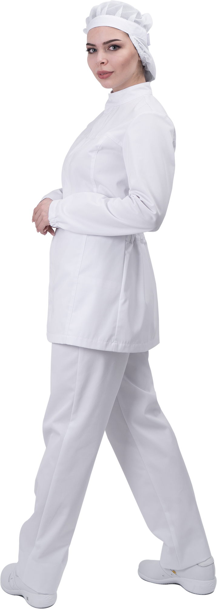 Куртка женская АПРЕЛИЯ ХАССП от механических воздействий и ОПЗ, белый