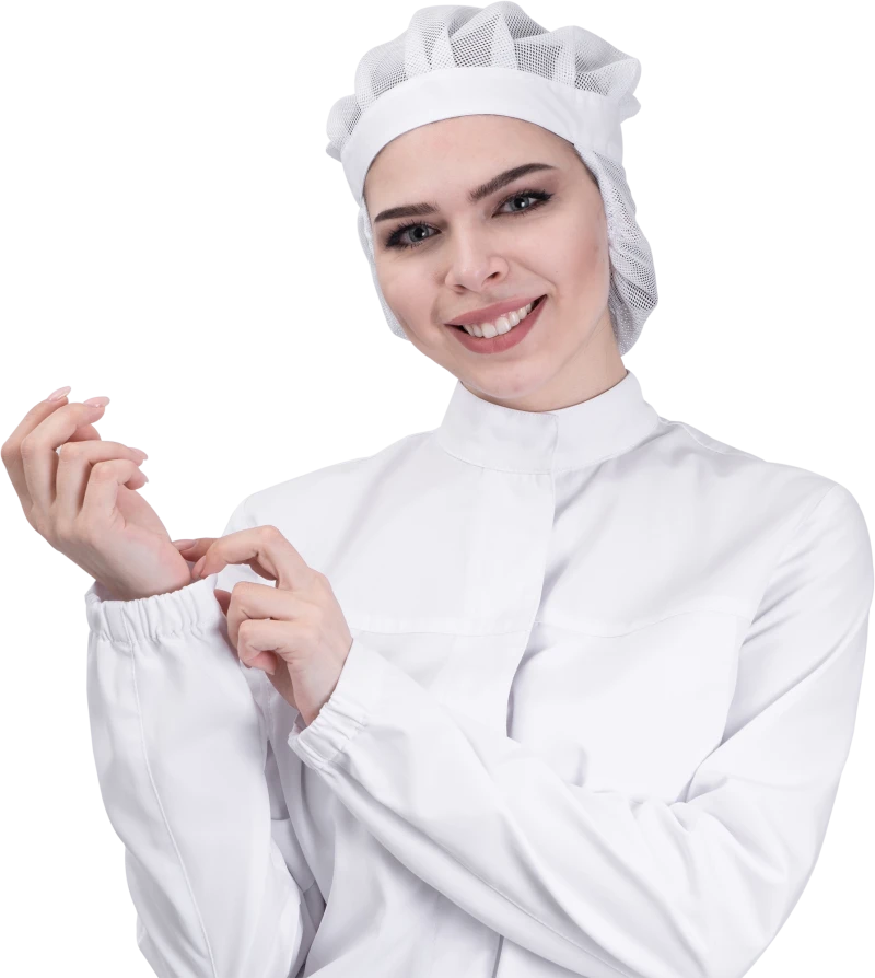 Куртка женская АПРЕЛИЯ ХАССП от механических воздействий и ОПЗ, белый