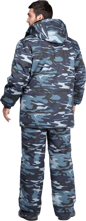 Костюм ГОРОД мужской от пониженных температур воздуха, механических воздействий и ОПЗ (куртка, брюки), цвет КМФ серый Кос 409