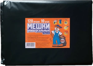 Мешок полиэтиленовый 120 л. (в 1 уп. 10 шт.) Меш 005